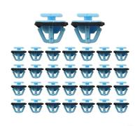 ZWEquipint Lot de 30 clips en plastique bleu pour moulure latérale et portière de voiture pour Kia Sportage à partir de 2011 et pour Hyundai Santa Fe à partir de 2013 OEM 87756-1F000