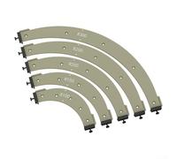 ZWEquipint Lot de 5 moules ronds pour le travail du bois pour coins intérieurs et extérieurs, modèles R100-R300 pour garniture de garde-robe et rainurage des bords, kit en plastique