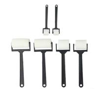 ZWEquipint Lot de 6 rouleaux de peinture en mousse pour enfants, brosses en éponge blanche, pour projets d'arts et de loisirs créatifs, outils de peinture, pour fournitures de peinture artisanale