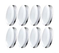 ZWEquipint Lot de 8 poids de rideau de douche avec aimants, 8 clips en plastique ABS pour éviter les éclaboussures et garder la doublure verticale, pour salle de bain, hôtel, utilisation en extérieur