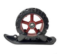 ZWEquipint Luge de ski pour poussette, draisienne, chariot, pince réglable de 1 à 9 cm, plateau en plastique 46 x 11 cm, noir