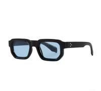 ZWEquipint Lunettes de soleil carrées rétro protection UV400 monture noire | Protection UV400, bloque les rayons nocifs, sans danger pour la conduite, transparent, essentiel en plein air