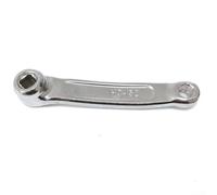 ZWEquipint Manivelle de vélo d'appartement, 183 mm en argent, accessoire d'équipement de fitness, pour vélos stationnaires, avec mouvement directionnel gauche et droite (droite)