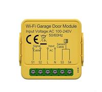ZWEquipint Module de commutateur Wi-Fi pour porte de garage Tuya Life App, commande vocale pour assistant domestique, enregistrement historique avec minuterie réelle, jaune (Z)