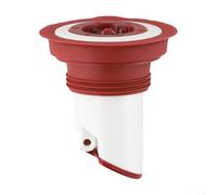 ZWEquipint Noyau d'évacuation de sol avec joint anti-odeur et anti-insectes, filtre à drainage rapide en silicone ABS pour salle de bain, cuisine, linge, blanc et rouge