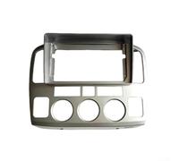 ZWEquipint Panneau de navigation pour tableau de bord d'autoradio, pour Suzuki pour GRAND pour Vitara XL-7 2001-2006, kit d'installation de façade en plastique ABS de 22,9 cm, cadre intérieur (argent)
