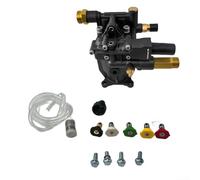 ZWEquipint Pompe de rechange horizontale pour nettoyeur haute pression, 3200 PSI 2,5 GPM 1,9 cm Arbre en métal Système double joint, pour GC160 pour GC190