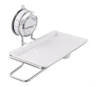 ZWEquipint Porte-serviettes en papier sans perçage avec ventouse, distributeur de papier essuie-tout mural en acier inoxydable pour montage vertical ou horizontal, support de rangement amovible pour