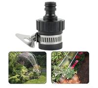 ZWEquipint Raccord de robinet d'arrosage pour robinets de 14 à 20 mm, adaptateur en caoutchouc et acier inoxydable avec clip réglable pour robinet mitigeur de cuisine intérieur, jardinage et lavage de