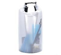 ZWEquipint Sac seau étanche : sac étanche pliable pour rafting, natation et traçage de rivière, grande capacité de rangement en maille transparente pour l'extérieur pour le camping, la randonnée, les