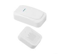 ZWEquipint Sonnette sans fil, kit carillon sans fil de 200 m de long avec 32 sonneries, volume à 3 niveaux 20-85 dB, récepteur étanche pour maison, villa, bureau, appartement