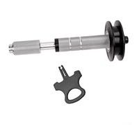 ZWEquipint Support de chaîne de vélo 12 mm pour axe traversant en alliage d'aluminium, outil de nettoyage de roue libre, pour cadre de vitesse avec double roulement et barrière d'étrier, accessoires