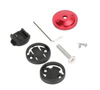 ZWEquipint Support de vélo en aluminium, compatible avec Garmin pour Edge Bryton Rider Cateye - Noir (rouge)