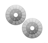 ZWEquipint Tableau des tailles de café en acier inoxydable 304, guide à 18 niveaux pour expresso à l'infusion froide, pour cafetière à piston, siphon turc, lot de 2, argent, 8,5 x 8,5 cm