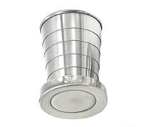 ZWEquipint Tasse à café pliable, avec couvercle en acier inoxydable, tasse de voyage pliable et portable, gobelet isotherme pour la maison, le bureau, l'extérieur, 250 ml (grande taille de 250 ml)