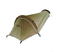 ZWEquipint Tente de camping ultralégère imperméable pour une personne avec base Oxford 210D, indice d'étanchéité PU4000 et poteaux en aluminium pour les aventures en plein air et la randonnée (marron)