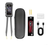 ZWEquipint Testeur numérique LCR ZT-MD1, intelligent pour analyseur de composants SMD pour résistance de capacité d'inductance, 100 Hz à 10 kHz multi-fréquence, écran couleur de 2,9 cm, chargement de