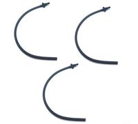 ZWEquipint Tuyau à lait de rechange pour machines à café EQ9 et EQ700 entièrement automatiques, 30 cm de long avec 3 connecteurs, silicone noir