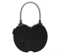 ZWEquipint Verrou électronique avec écran LCD, verrouillage de compte à rebours rechargeable par USB pour la sécurité des bagages de voyage, réglage max 99H59M, cadenas ABS léger (blanc/) (noir)