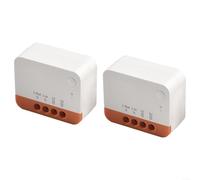ZWEquipint ZBMINI-L2 pour commutateur intelligent ZIGBEE 3.0, module de relais bidirectionnel, pas de fil neutre nécessaire, commande vocale pour Smart Home, montage sur rail DIN (2 pièces)