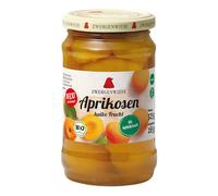 Zwergenwiese Abricots coupés en deux, dans un verre, 325 g