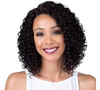 ZWESKUX Perruque bouclée en Cheveux naturels pour Femme -Perruque Afro Human Hair 360 Lace Wig Cap Meche Cheveux Naturels Brésilienne 15 inch,Noir