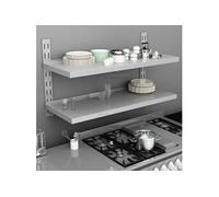Vidaxl Étagère Murale À 2 Niveaux Acier Inoxydable 120x30 Cm