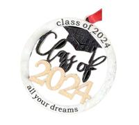 Zwfjcmsa Ornement de nom personnalisé pour l'obtention d'un diplôme e remise de diplôme 2024, université, diplôme d'études secondaires