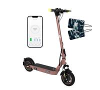 ZWHEEL ZFOX Max Roasted Coffee | Trottinette Électrique pour Adultes Homologuée DGT - 800W Max, 50 km d'Autonomie, Résistance à l'eau IP54, Roues 10" - Clé NFC, Clignotants, Double Suspension, Freins