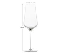 ZWIESEL Flûte à champagne hybride 2 pièces 9090 DUO 77 AVEC MP (KT2) "ZG" 123474