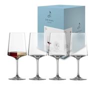 Zwiesel Glas Allround Echo Lot de 4 verres à vin modernes avec plaque de base spéciale, verres en cristal Tritan lavables au lave-vaisselle, fabriqués en Allemagne (n° d'article 123381)