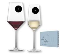 Zwiesel Glas Date Night Set Pure Lot de 4 verres à vin polyvalents (540 ml) et coupes à champagne (297 ml), verres en cristal Tritan®, lavables au lave-vaisselle, fabriqués en Allemagne (réf. 124012)