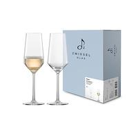 Zwiesel Glas Lot de 2 flûtes à champagne Pure - Élégantes flûtes à champagne avec point de mouture - Verres en cristal Tritan lavables au lave-vaisselle - Fabriqués en Allemagne (n° d'article 122734)