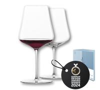 Zwiesel Glas Lot de 2 verres à vin rouge bordeaux, en cristal, fabriqués à la main et en machine, pour vin rouge, passent au lave-vaisselle (n° d'article 123471)