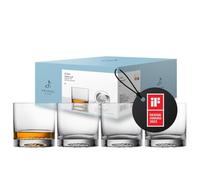 Zwiesel Glas Lot de 4 grands verres à whisky Echo - Verre à whisky moderne - Passe au lave-vaisselle - Fabriqué en Allemagne (n° d'article 123377)