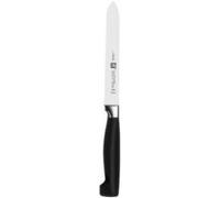 Zwilling Couteau tout usage dentelé Zwilling Four Star 13 cm Noir-acier inoxydable