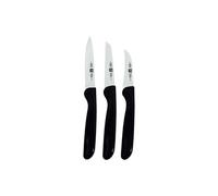 ZWILLING Set de Couteaux (3 pièces), Acier Inoxydable, série Twin Grip, Noir