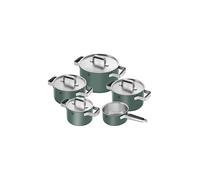 ZWILLING Batterie de cuisine - Set 5 pièces PURE Inox / Vert vert foncé