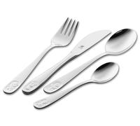ZWILLING Bino Set de Couverts pour Enfants, 4 pièces, avec Motifs colorés, pour Enfants à partir de 3 Ans, en Acier Inoxydable 18/10, Emballage sans Plastique, Poli