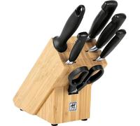 ZWILLING Bloc à couteaux avec 6 couteaux Quatre étoiles 7 pièces