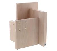Zwilling - Bloc à couteaux magnétique carré italien Bois de hêtre blanc.