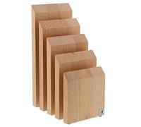 Zwilling Bloc à couteaux magnétique vertical italien Bois de hêtre naturel.