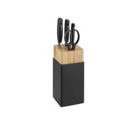 ZWILLING Bloc à couteaux quatre étoiles - 5 pièces - Bois d'hévéa - Noir