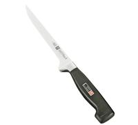 ZWILLING Couteau à filet, Lame: 18 cm, Acier Inoxydable, Manche Noir, série Four Star