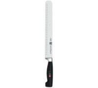 Zwilling 31081261 Couteau à jambon quatre étoiles avec creux, acier inoxydable spécial, fonte spéciale, plastique, 25 cm, noir
