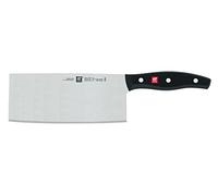 ZWILLING Couteau de chef chinois Twin Pollux, 7 pouces, 18,5 cm de lame, Noir
