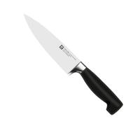 Zwilling Couteau de chef Zwilling Four Star 16 cm Noir-acier inoxydable