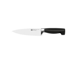 Zwilling Couteau de chef Zwilling Four Star 16 cm Noir-acier inoxydable
