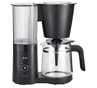 ZWILLING ENFINIGY Cafetière en Verre avec Filtre 1,5 l, Fonction Dégazage, Détartrage Intelligent, 12 tasses, Noir