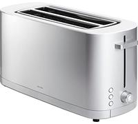 ZWILLING ENFINIGY Grille-pain, 3 Programmes, 7 Degrés Brunissement, Fonction Arrêt, 4 Toasts/2 Tranches Longues, Argent